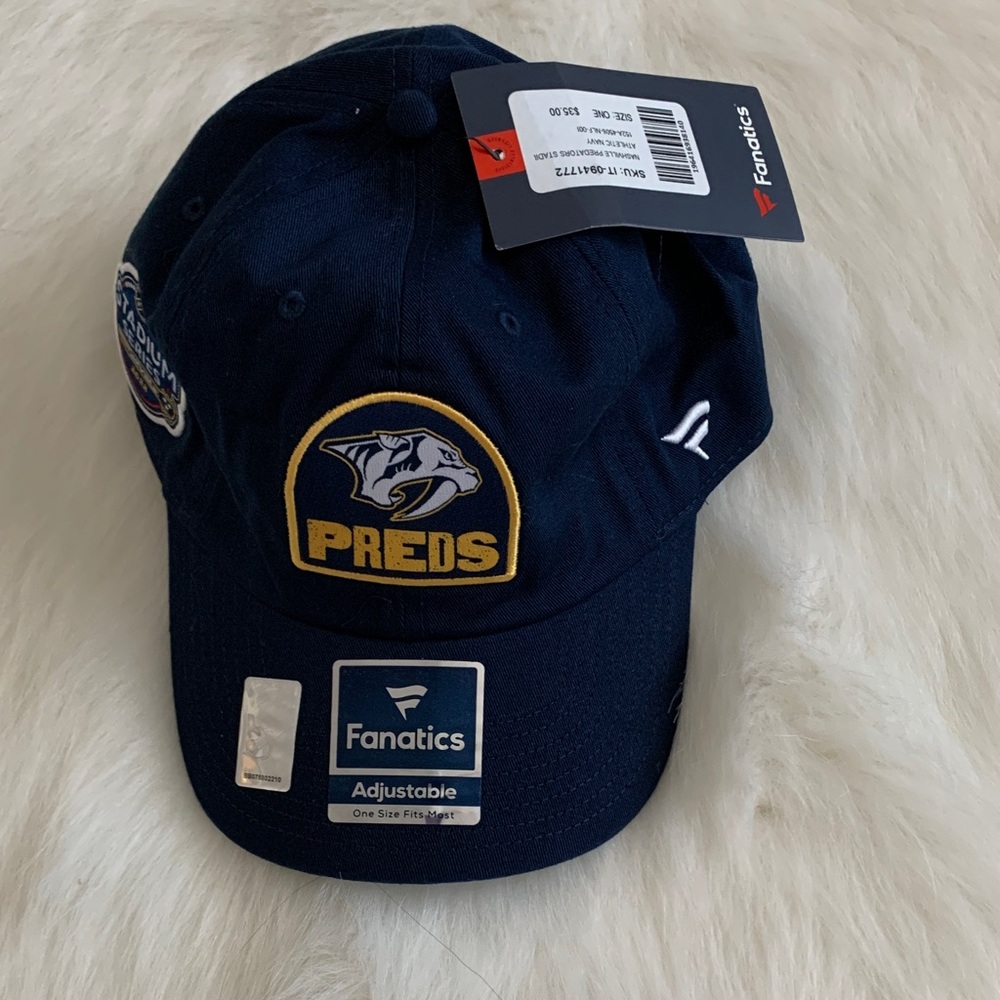 Fanatics Navy Preds Cap with Logo